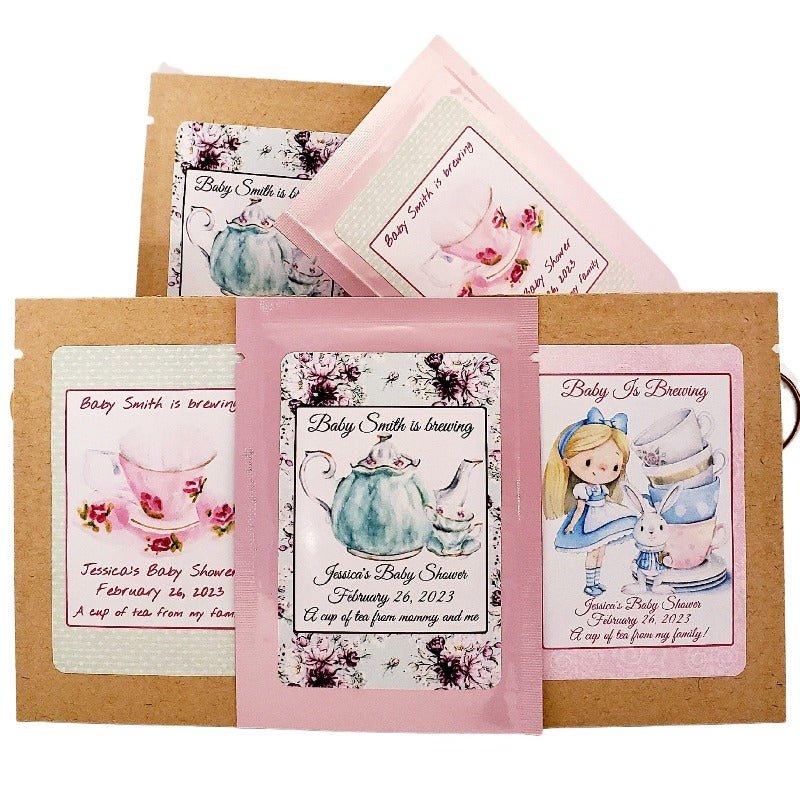 Custom Tea Party Favor Personalized Tea Bag Favors-1