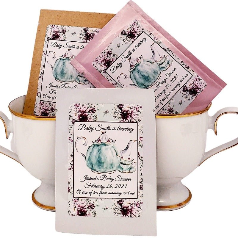 Custom Tea Party Favor Personalized Tea Bag Favors-1