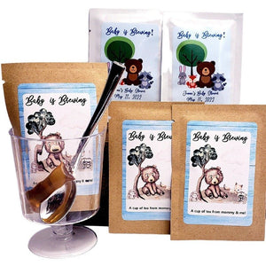 Woodland Animal Personalized Tea Bag Favors Many Options - Favors Today